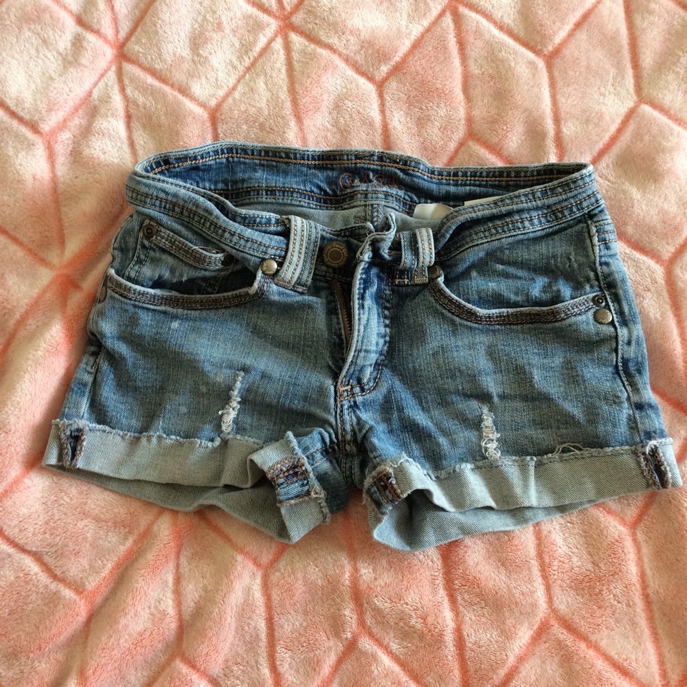 Denim shorts